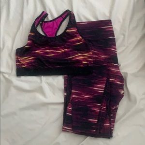 Workout leggings/bra set